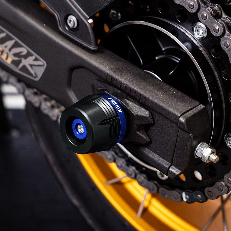 MOWOK Fit For Yamaha R9 YZF-R9 YZFR9 YZF r9 2024 2025 Motorcycle Accessories frame sliders Front Rear Wheel Axle Fork Slider Crash Protector Protection (Black) - Image 4
